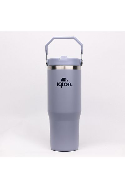 IGLOO Igloo Powder Thermos 900 ml Thermos Cup with Straw Gray