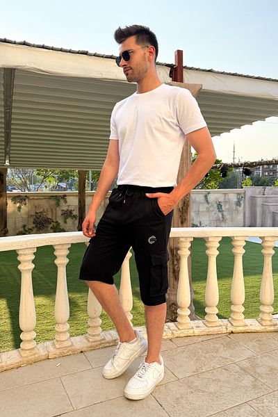 ModaPlaza Ανδρικό τσεπάκι Commando Plus Size Capri 1622