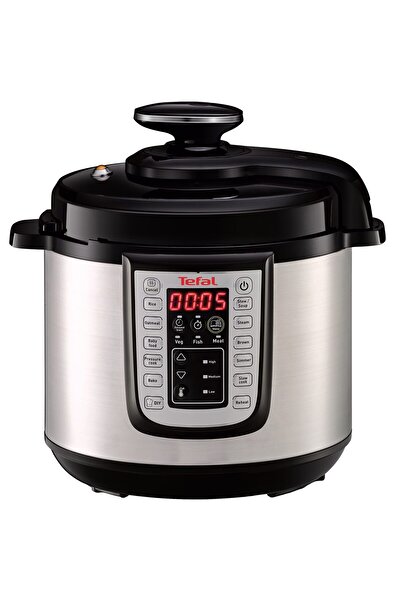 TEFAL Cy505e30 One Pot – Oală Electrică Sub Presiune, 6l, 1200w, 25 Programe Automate