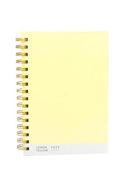 Roco Cactus Lined Notebook A5 - 100 Pages Lemon Yellow