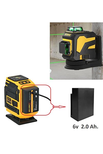 Depolife Lazer Seviye Belirleyici cihaz için Yedek Batarya Üniversal Noktasal...