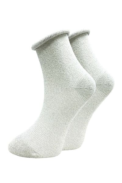 CARNAVAL SOCKS Glitter Stone Colored Ribbed Elastic Women's Socks