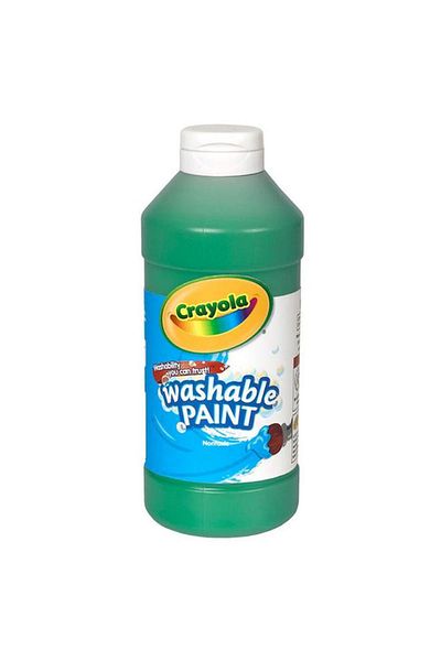 Generic Crayola Easy Squeeze Non-Toxic Highly Pigmented Washable Paint Bottle Green 16oz CRA5420167044