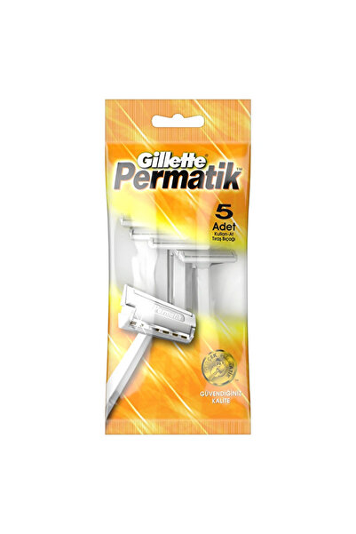 Gillette Permatik 1 Use - Horse Shaving Razor - Pack of 5
