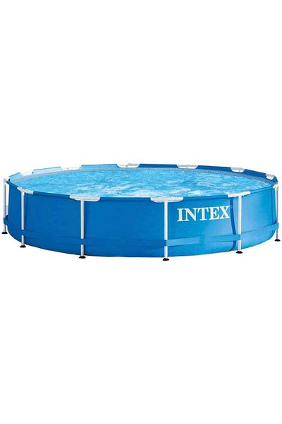 Intex Piscina Cadru Metalic , 366x76 Cm, 6500 Litri, Rotunda