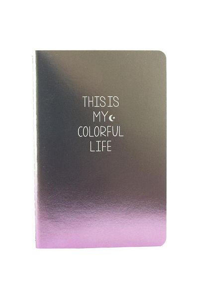 Roco “This is My Colorful Life” Lined Notebook A5 - 60 Sheets Violet