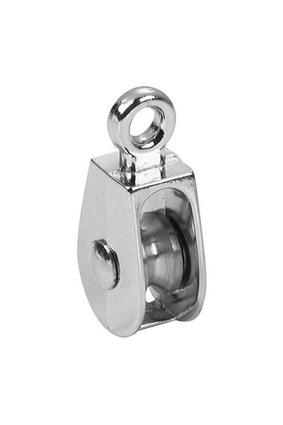 Generic Campbell Single Sheave Rigid Eye Pulley Silver 1inch