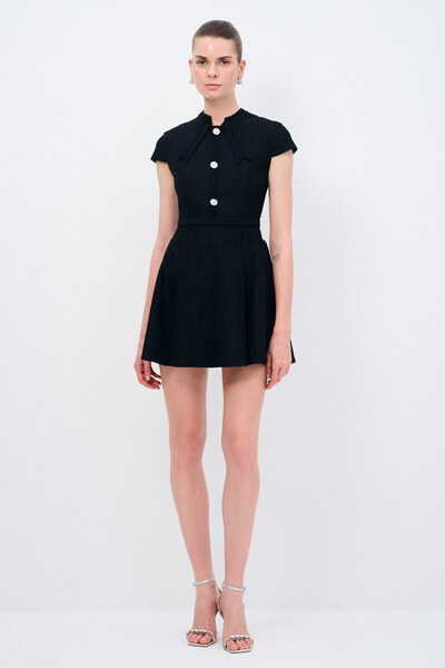 adL Night Zoom Dantelli Mini Elbise