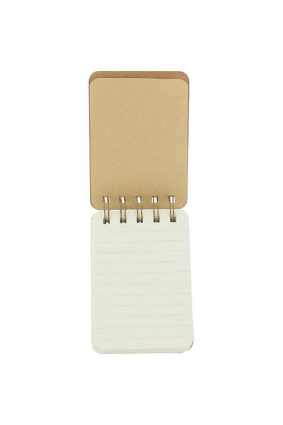 Roco Mrs. Happiness Memo Notebook 2.9" x 4.2" - 109 Pages Lined Brown