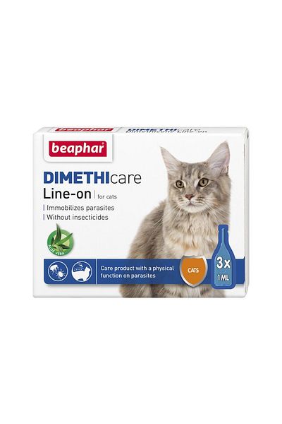 Beaphar Dimethicare Line-On Cat - 3 x 1 ml