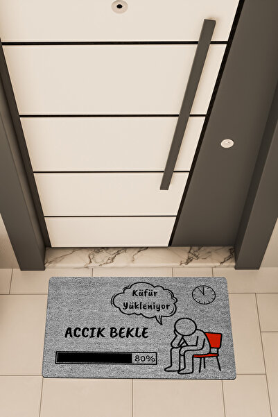 Dormot Home Imprimare digitală de înaltă calitate, gri, încărcare cu cuvinte ...