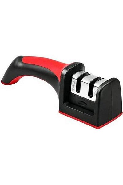 SIKS Manual Knife Sharpener SIKS, 2 LEVELS, Black/Red