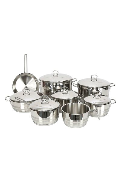 Vivaldi Stainless Steel Cookware Set 14pcs 0725 Made In Turkey