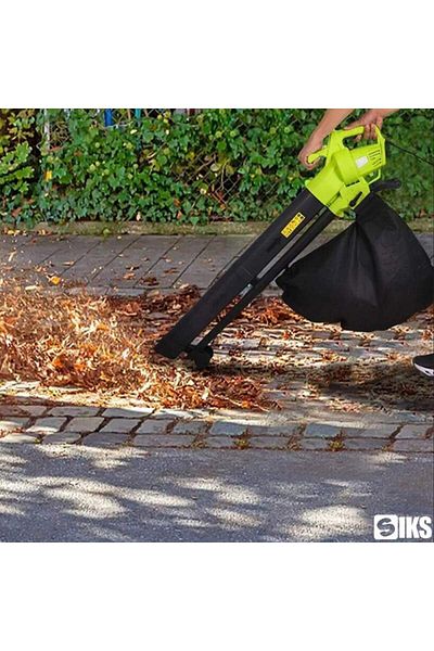 SIKS Electric Leaf Blower 3 In 1, Collector Bag, Blower, Vacuum And Shredder Function, Power 3000w