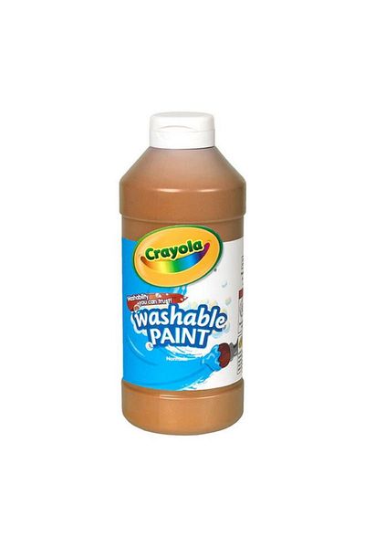 Generic Crayola Easy Squeeze Non-Toxic Highly Pigmented Washable Paint Bottle Brown 16oz CRA5420167007