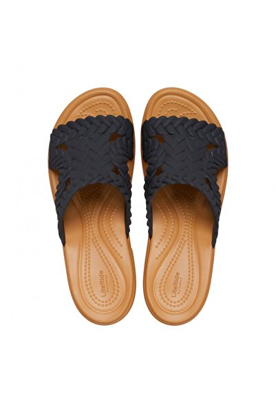 Crocs حذاء بروكلين المنسوج بكعب منزلق