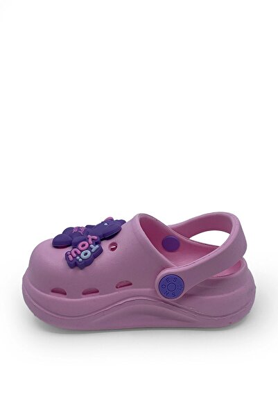 İncim Pink Teddy Bear Figured Daily Pool Beach School Nursery Girls' Slippers & Sandals