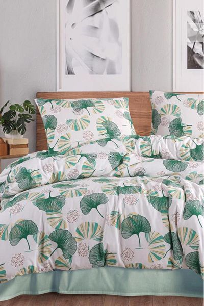 Çeyiz Diyarı Aybüke Double Duvet Cover Set Mint