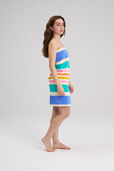 Homelover 100% Cotton Colorful Striped Patterned Beach Towel - Sea Towel - Beach Towel - 75X150Cm