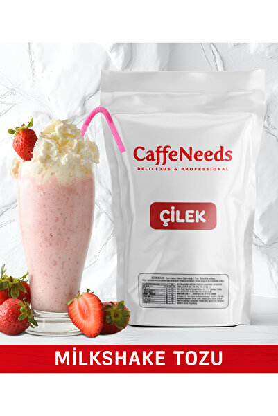CaffeNeeds ÇİLEK AROMALI MİLKSHAKE TOZU 1 KG