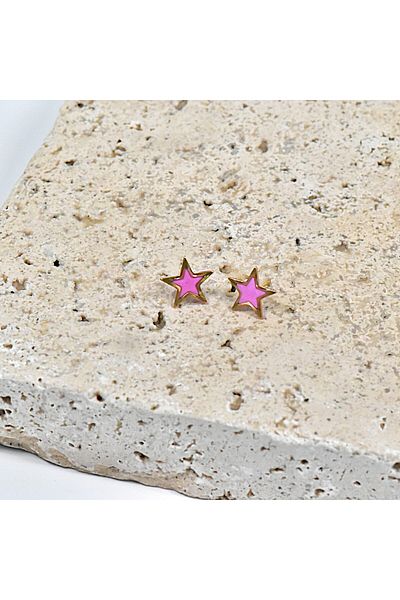 NARRU NARRU earrings, handmade, star-shaped, Erica 06