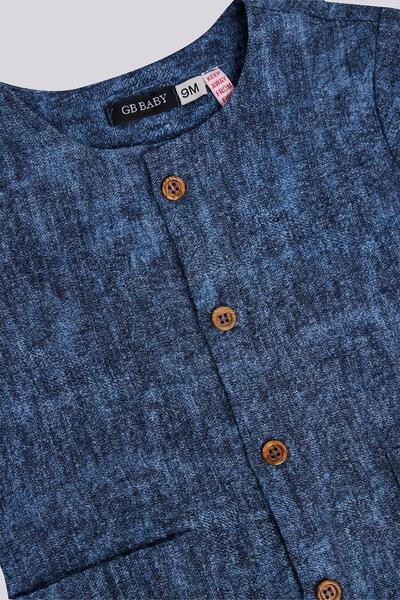 GB Baby Bg Store Baby Boy Navy Blue Jumpsuit