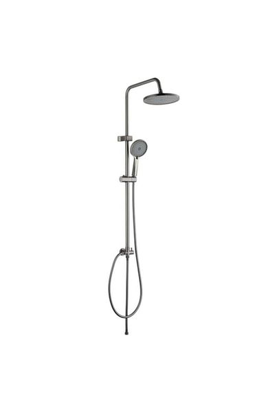 Generic Aqua Drop Wall Mounted Installation Retro Fit Shower System Grey 35 x 6.5cm