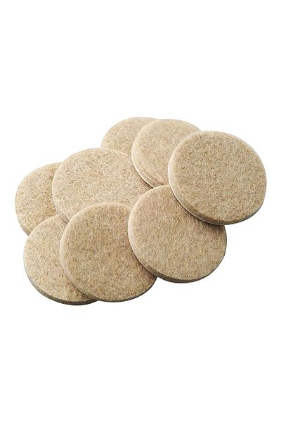 ACE 8-Piece Heavy Duty Self-Adhesive Felt Pads Beige 3.81cm