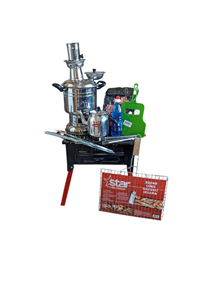 NİGHT CAMPER Mangal Portatif Katlanabilir Ayaklı Köfteci Mangalı Mangal Semav...