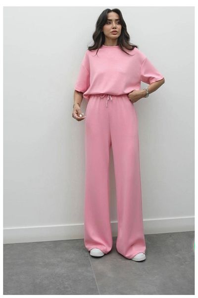 CADDELAMODA Women's Colorful Modal Casual Suit