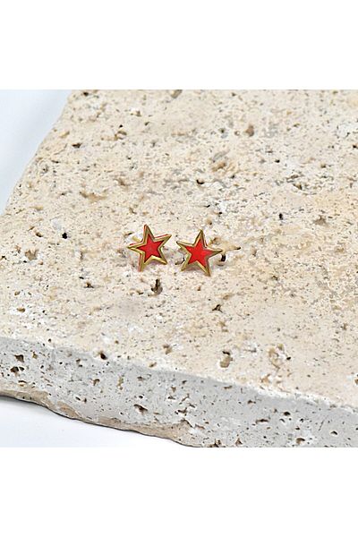 NARRU NARRU earrings, handmade, star-shaped, Erica 04