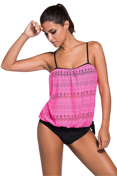 WildFashion 2-piece tankini style swimsuit with wide top SW1035-551