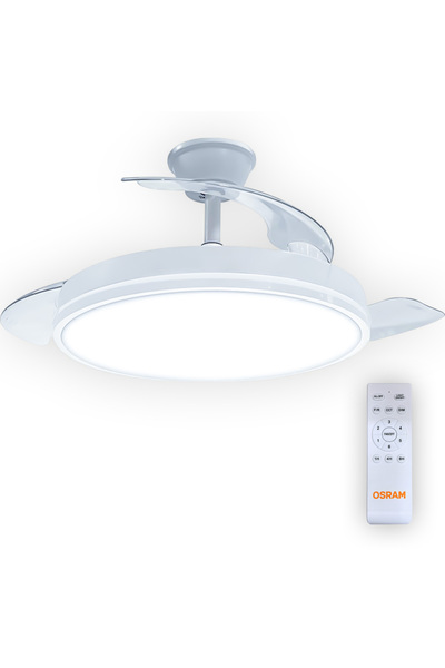 Osram Ceiling Wing Fan 36W D105 Beyaz Kumandalı Tavan Vantilatör
