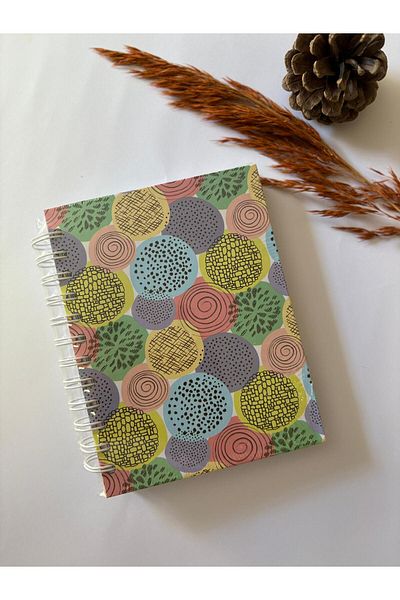 Adalinhome Atakids Lizy Planner with Bookmark |   17 X 13cm |   Spiral – Striped Page