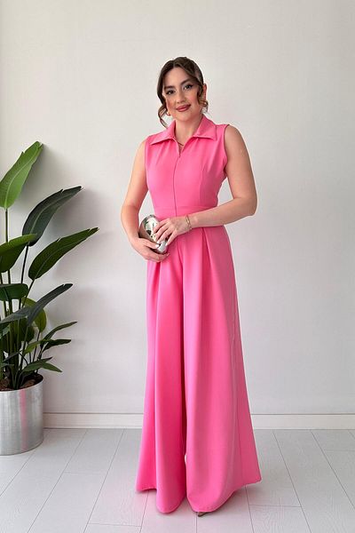 MaziButik Salopetă cu fermoar roz