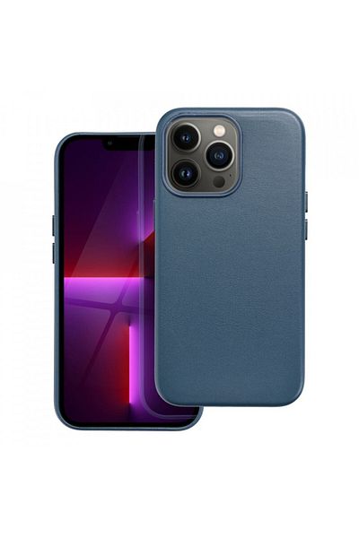 SKYDDAR INNOVATION Husă din piele ecologică Mag Safe pentru iPhone 13 Pro, piele Skyddar - Albastru Indigo
