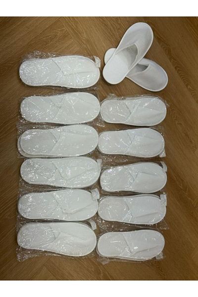 Gentelle Luxury Hotel-Quality Coral Closed Toe Slipper - 12 Pairs (3mm thickness)