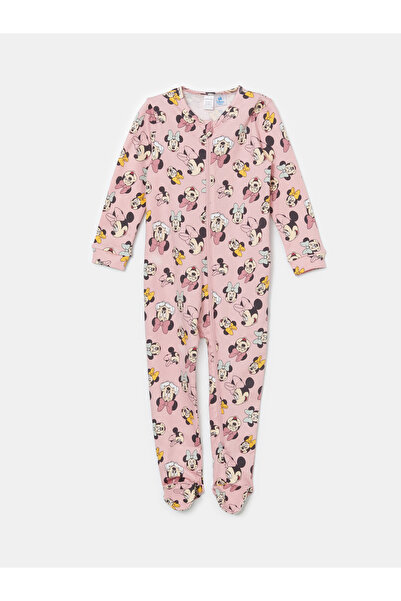 LC Waikiki Bedruckter Baby-Overall für Mädchen mit Minnie-Maus-Motiv