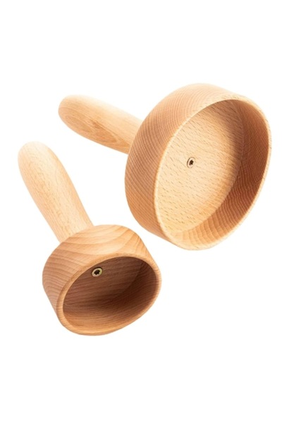 tuuli Set 2 cupe pentru masaj, TUULI, din lemn, pentru maderoterapie
