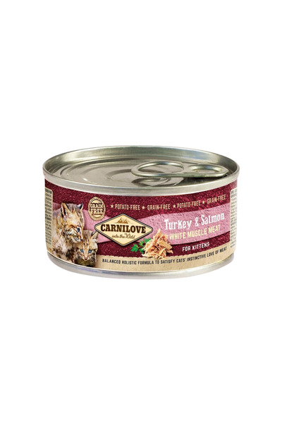 Carnilove Turkey & Salmon For Kittens (WET FOOD CANS) 100g Pack Of 6