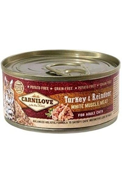 Carnilove Turkey & Reindeer For Adult Cats (WET FOOD CANS) 100g Pack Of 6