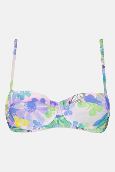 aerie Women Lightly Padded Floral Underwired Bra, Multicolor