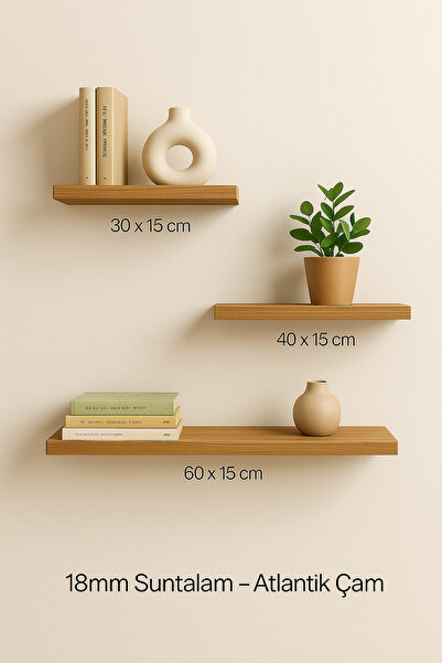 Allin Dekoratif Duvar Raf Seti