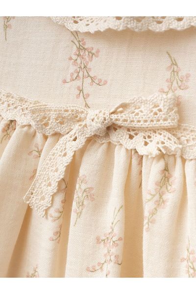 Cherrys Bebek Ruffle Collar Muslin Dress