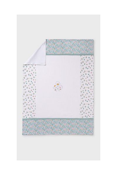 MAYORAL Baby Girl Blanket - White Floral