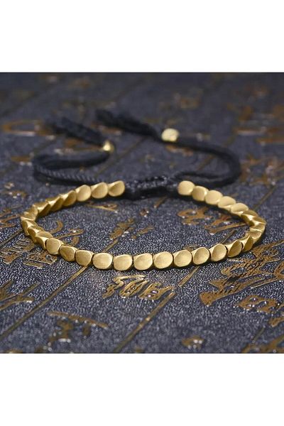 Barbarosshop Bohemian Style Copper Wealth and Prosperity Bracelet