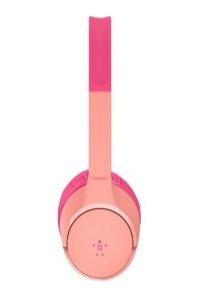 Belkin SoundForm Mini Kids On Ear Wireless Headphones with Built in Microphone, - Pink