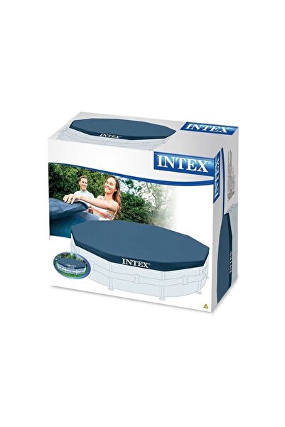 Intex 28030 round pool cover, D305xH25 cm, PVC, navy blue