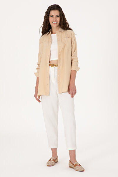 U.S. Polo Assn. Kadın Taş Uzun Kollu Gömlek 50299571-VR049