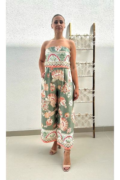 Alorabella Violet Floral Jumpsuit